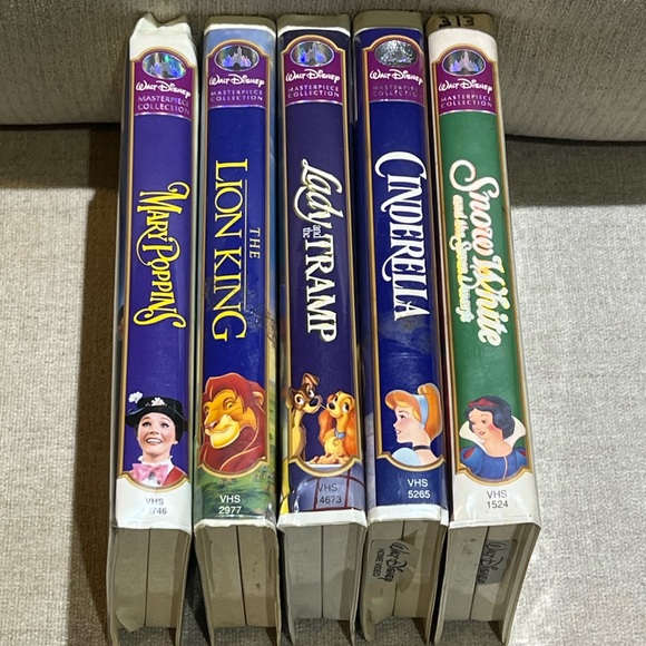 Disney Masterpiece Collection Vhs Lot of 5 - Picture 1 of 4